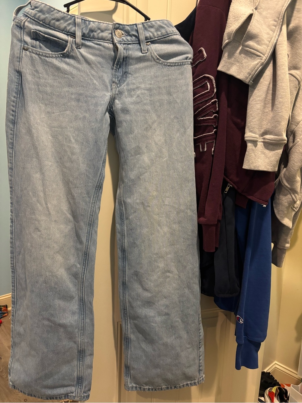Hollister Light Blue Wide-Leg Jeans